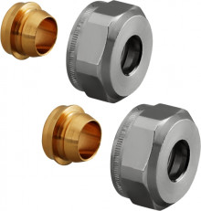Produktbild: OVENTROP Klemmringverschraubung Ofix CEP 2-fach, für AG 3/4" Eurokonus 18 mm