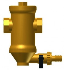 Produktbild: PNEUMATEX Zeparo Schlammabscheider Typ ZUD 20, 3/4"IG, 1.25 m³/h