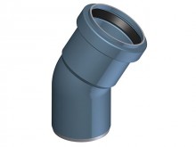 Produktbild: POLOPLAST POLO-KAL NG-Bogen PKB 30°, DN 50 mit Muffe