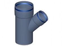 Produktbild: Poloplast 102227 POLO-KAL XS Abzweig PKXEA 45&deg; DN 110 / 75 