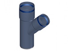 Produktbild: Poloplast 102212 POLO-KAL XS Abzweig PKXEA 45&deg; DN 50 / 40 