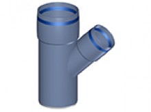 Produktbild: Poloplast 102218 POLO-KAL XS Abzweig PKXEA 45&deg; DN 75 / 50 