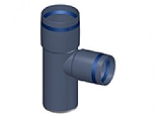 Produktbild: Poloplast 102214 POLO-KAL XS Abzweig PKXEA 87,5° DN 50 / 40