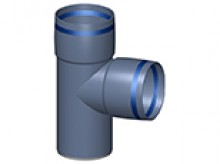 Produktbild: Poloplast 102223 POLO-KAL XS Abzweig PKXEA 87,5° DN 75 / 75