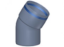 Produktbild: Poloplast 102171 POLO-KAL XS Bogen PKXB 30&deg; DN 90 