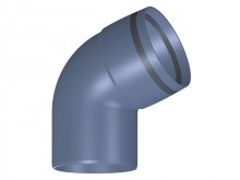 Produktbild: Poloplast 102143 POLO-KAL XS Bogen PKXB 67,5&deg; DN 110 