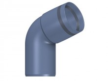 Produktbild: Poloplast 102123 POLO-KAL XS Bogen PKXB 67,5&deg; DN 50 