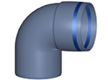 Produktbild: Poloplast 102144 POLO-KAL XS Bogen PKXB 87,5&deg; DN 110 