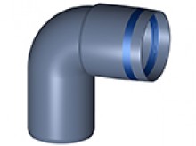 Produktbild: Poloplast 102124 POLO-KAL XS Bogen PKXB 87,5&deg; DN 50 