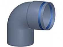 Produktbild: Poloplast 102174 POLO-KAL XS Bogen PKXB 87,5&deg; DN 90 