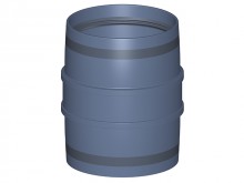 Produktbild: Poloplast 102307 POLO-KAL XS Doppelmuffe DN 90 