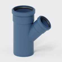 Produktbild: POLOPLAST POLO-KAL NG-Einfach-Abzweig PKEA 45°, DN 110/75