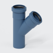 Produktbild: POLOPLAST POLO-KAL NG-Einfach-Abzweig PKEA 45°, DN 50/50