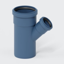 Produktbild: POLOPLAST POLO-KAL NG-Einfach-Abzweig PKEA 45°, DN 90/50