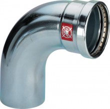 Produktbild: Viega PRESTABO XL-Bogen 90° C-Stahl 1116.1XL 64 mm IG/AG