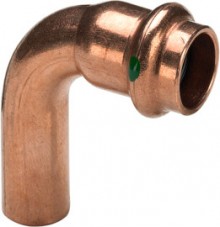Produktbild: Viega PROFIPRESS Bogen 90°IA 15 mm # 291662 Kupfer Modell 2416.1 1 