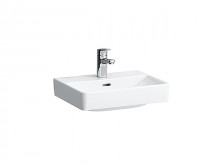 Produktbild: PRO S Handwaschbecken unterbaufähig 450 x 340 mm, mit HL, mit ÜL, weiß LCC 