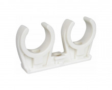 Produktbild: PVC Rohr-Clips doppelt 16/18 mm