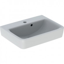 Produktbild: GEBERIT RENOVA PLAN Handwaschbecken 500 x 380 mm, 1 HL, mit ÜL, weiß 