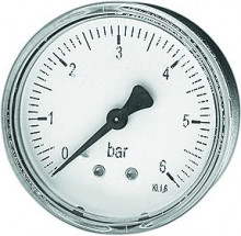 Produktbild: RF-Manometer, Abgang hinten MDA &Oslash; 63 mm, 1/4", 0-6 bar 