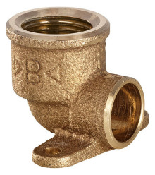 Produktbild: Rotguss-Lötfitting Deckenwinkel mit 2-Loch-Befestig. 4472 G 15x3/8"  