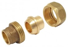 Produktbild: Rotguss-Lötfitting Rohrverschraubung Serie 4340 12 mm konisch dichtend