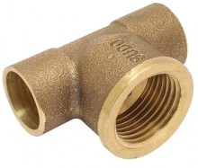 Produktbild: Rotguss-Lötfitting T-Stück 4130G 28 x 1/2" x 28 mm 