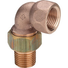 Produktbild: Rotguss-Winkelverschraubung 1" I/A 90 &deg;  Nr. 3098 konisch dichtend Abverkauf