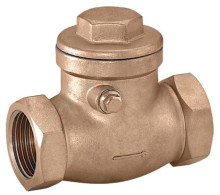 Produktbild: Rückschlagklappe aus Rotguss m. Dichtung 1/2", PN 16 mit NBR-Dichtung, max. 100°C