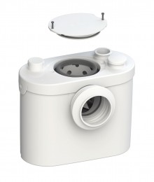 Produktbild: SANIBROY PRO UP WC-Fördersystem Fäkalienhebeanlage zum Anschluss an WC und Waschtisch mit Rückstauklappe