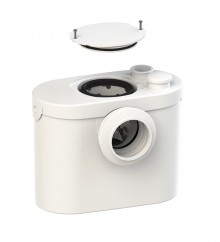 Produktbild: SANIBROY UP WC-Fördersystem Fäkalienhebeanlage zum Anschluss Stand-WC mit Rückstauklappe