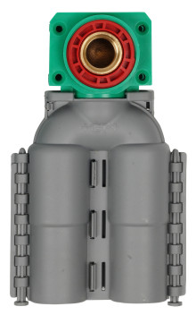 Produktbild: SANIPEX Dose 2fach, 90 Gr. a. Kst m.IG u. Klemmverb., R1/2x16x16mm, 5404.100