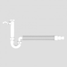 Produktbild: SANIT Rohrgeruchverschluss G1 1/2x40/50 flexibel  Schlauch und Geräteanschluss