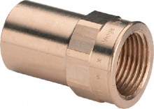 Produktbild: Viega  SANPRESS Einsteckst&uuml;ck Rotguss 2212.1 42 mm x 1 1/2" IG 