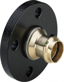 Produktbild: SANPRESS Flansch&uuml;bergang Nr 2259.5 54, Stahl schwarz beschichtet, drehbar 