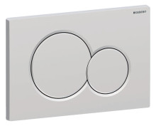Produktbild: SIGMA01 Bet&auml;tigungsplatte f. 2-Meng.-Sp&uuml;l.,mattchrom/easy-to-clean