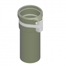 Produktbild: SML-Regenstandrohr mit Muffe, DN 100,  1000 mm lang 