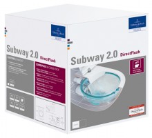 Produktbild: VILLEROY & BOCH SUBWAY 2.0 Combi-Pack Wand-WC spülrandl. mit WC-Sitz slimseat softclose, weiß  