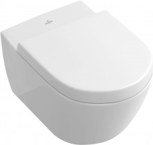 Produktbild: VILLEROY & BOCH SUBWAY 2.0 Wand-Tiefspül-WC  Abgang waagr, mit Befestigung, weiß mit Beschichtung CeramicPlus
