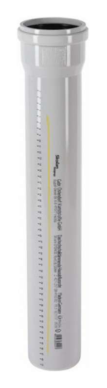 Produktbild: SKOLANsafe Rohr Passlängen mit Muffe DN 90 x 1000 mm 
