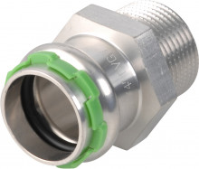 Produktbild: SudoPress Edelstahl Übergangsnippel VCE243 G d 15 x 1/2 AG mit EPDM O-Ring