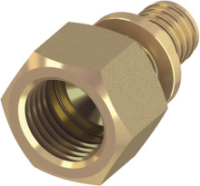 Produktbild: TECEflex &Uuml;bergangsmuffe ohne Druckh&uuml;lse 16 mm x 1/2", Rotguss