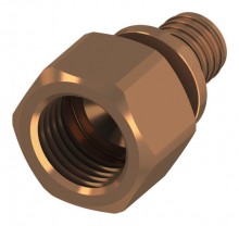 Produktbild: TECEflex &Uuml;bergangsmuffe ohne Druckh&uuml;lse 40 mm x 11/2", Rotguss/Siliziumbronze