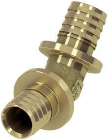 Produktbild: TECEflex Winkelkupplung 45 Grad, ohne Druckh&uuml;lsen 32 x 32 mm, Rotguss/Siliziumbronze