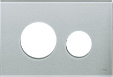 Produktbild: TECEloop Blende für WC-Betätigungsplatte Glas silbergrau