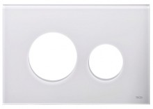 Produktbild: TECEloop Blende für WC-Betätigungsplatte Glas weiß 