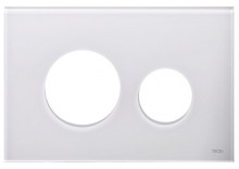 Produktbild: TECEloop Blende für WC-Betätigungsplatte Glas weiß