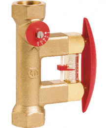 Produktbild: Taco-Setter mit Bypass 100, Messing 3/4"IG x 3/4"IG, 8-30 l/min., Kvs 5.0