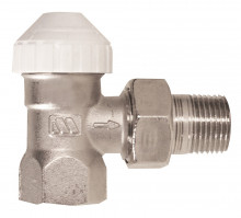 Produktbild: Thermostatventil  Eckform  3/4" mit Voreinstellung passend zum Thermostatkopf M 30 x 1,5
