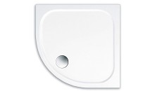 Produktbild: UDINE S Viertelkreis Duschwanne 90x80x2,5 cm Weiss Links (ohne Sch&uuml;rze)